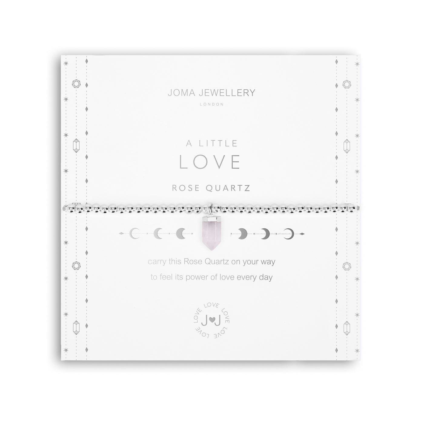 Joma Jewellery Bracelets Joma Jewellery Affirmation Bracelet - A little Love (RoseQuartz)