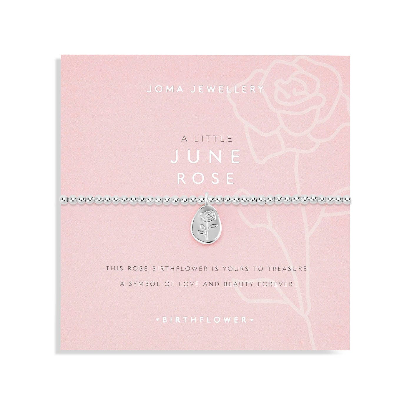 Joma Jewellery Bracelets Joma Jewellery Birthflower Bracelet - A little June Rose