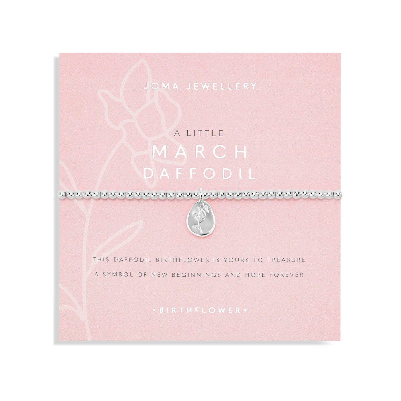 Joma Jewellery Bracelets Joma Jewellery Birthflower Bracelet - A little March Daffodil