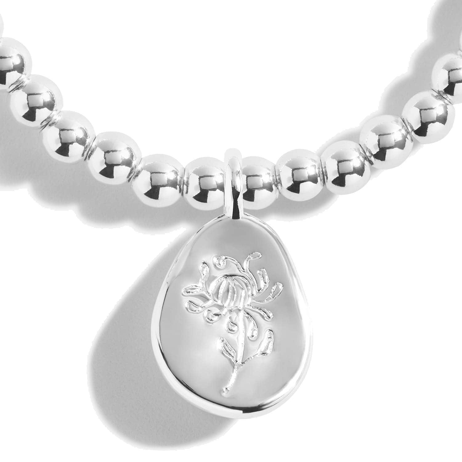 Joma Jewellery Bracelets Joma Jewellery Birthflower Bracelet - A little November Chrysanthemum