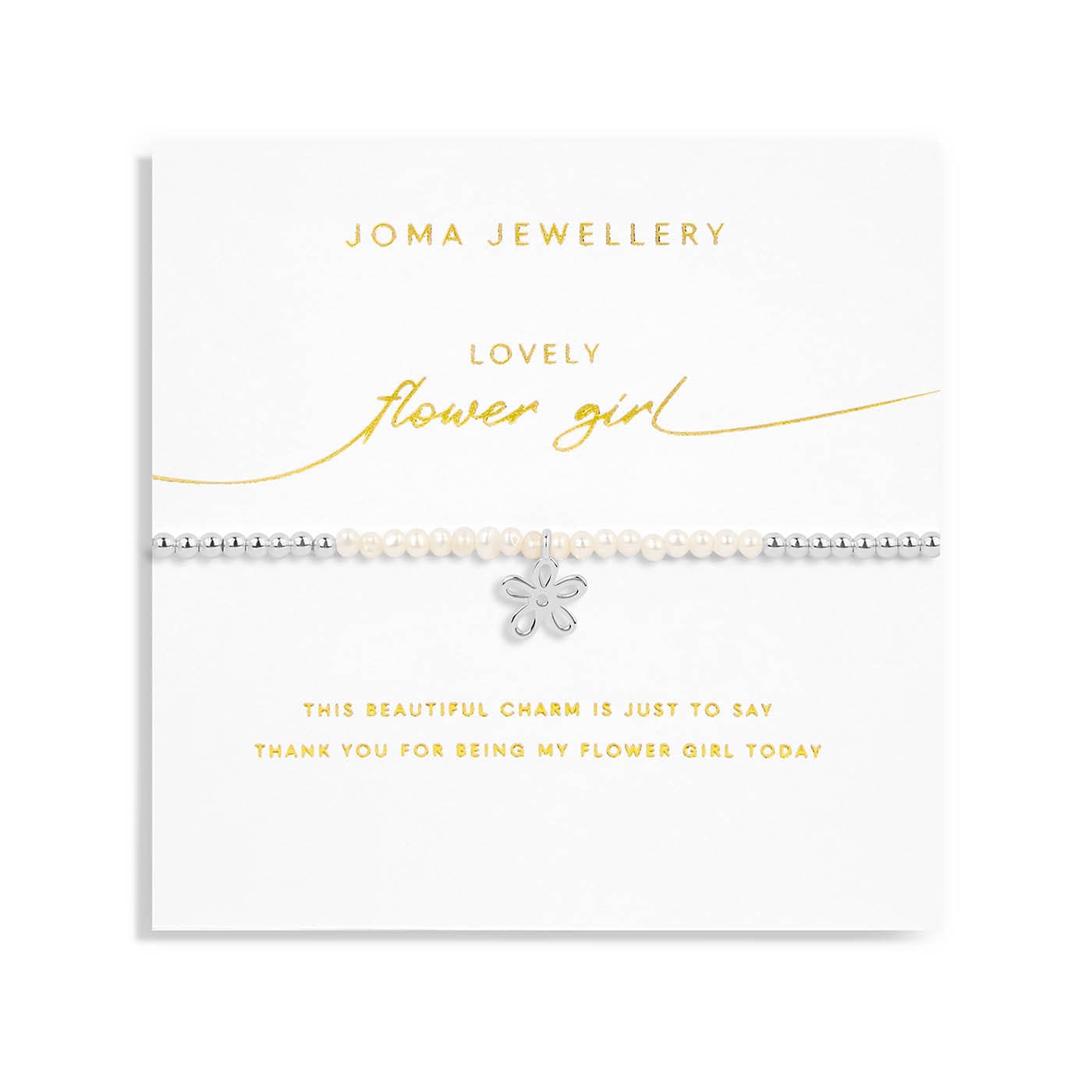 Joma Jewellery Childrens Bracelet Joma Jewellery Childrens Wedding Bracelet - Lovely Flower Girl