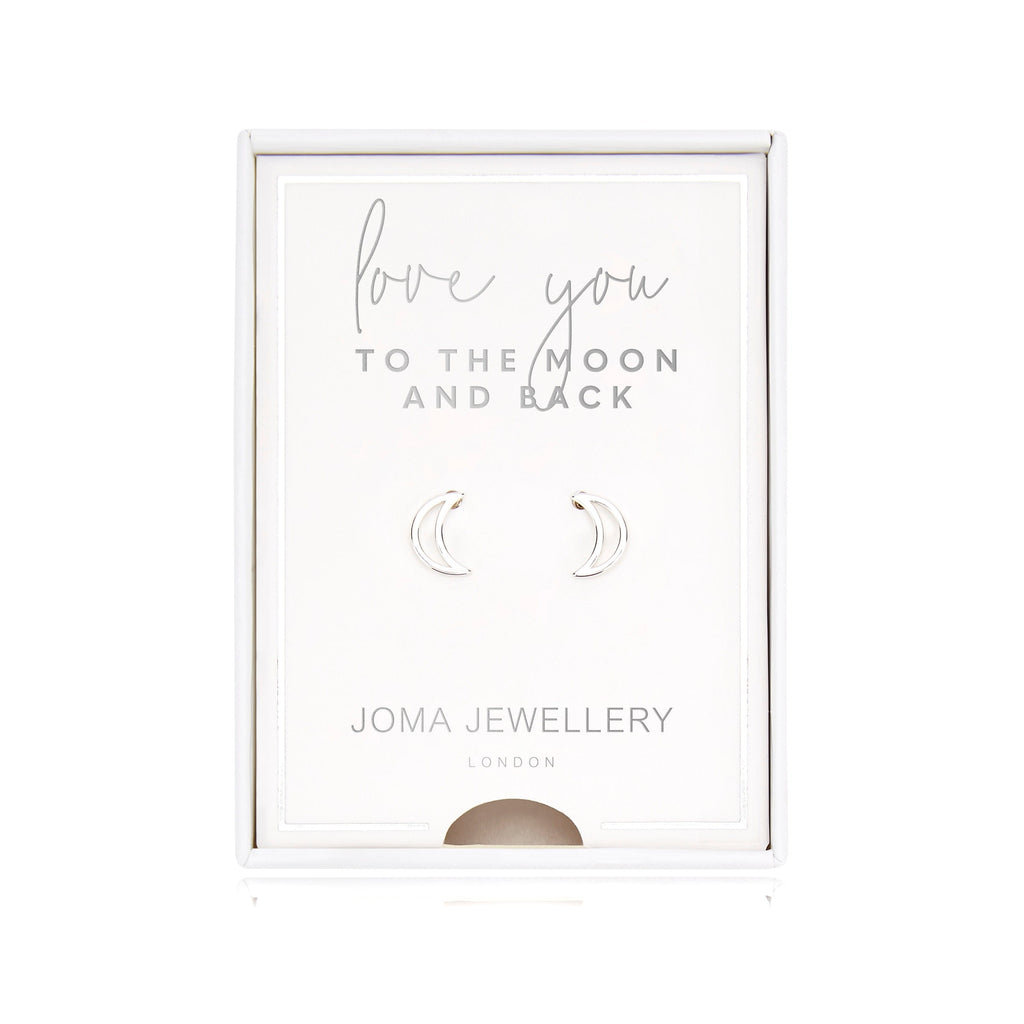 Joma Jewellery Earrings Joma Jewellery Treasure The Little Things - Love You To The Moon And Back Boxed Earrings