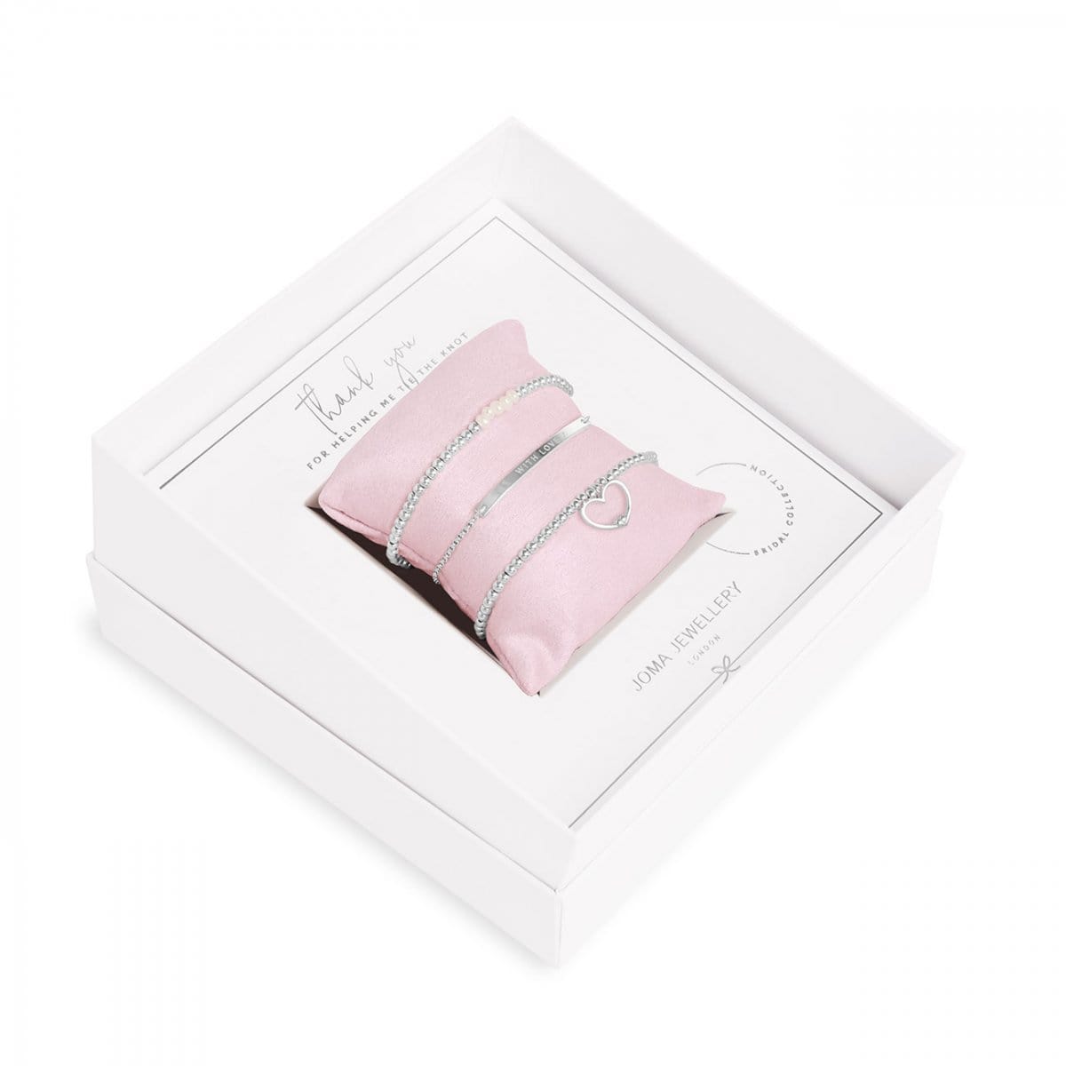 Joma Jewellery Gift Set Joma Jewellery Occasion Gift Box - Thank You For Helping Me Tie The Knot