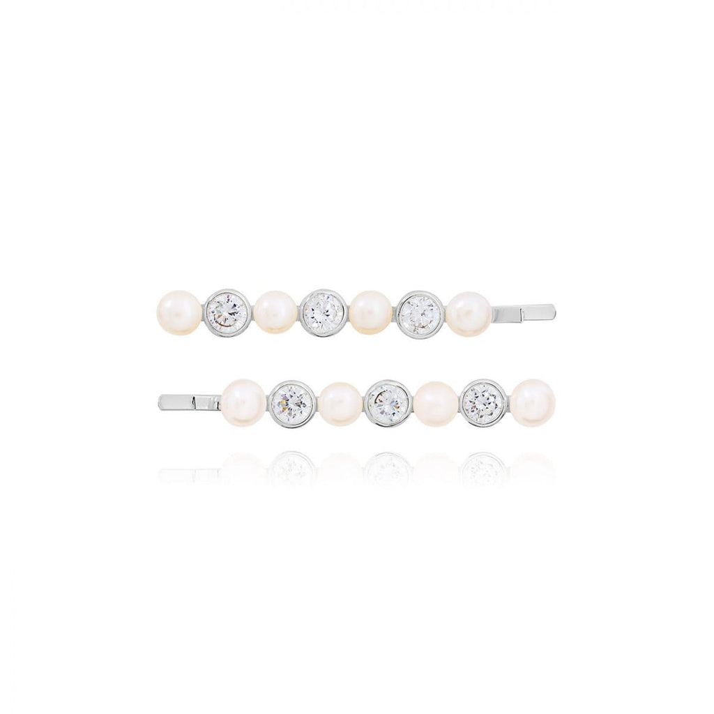 Joma Jewellery Necklace Joma Jewellery Happily Ever After Bridal Boxed Hair Slides - Pearl And C/Z