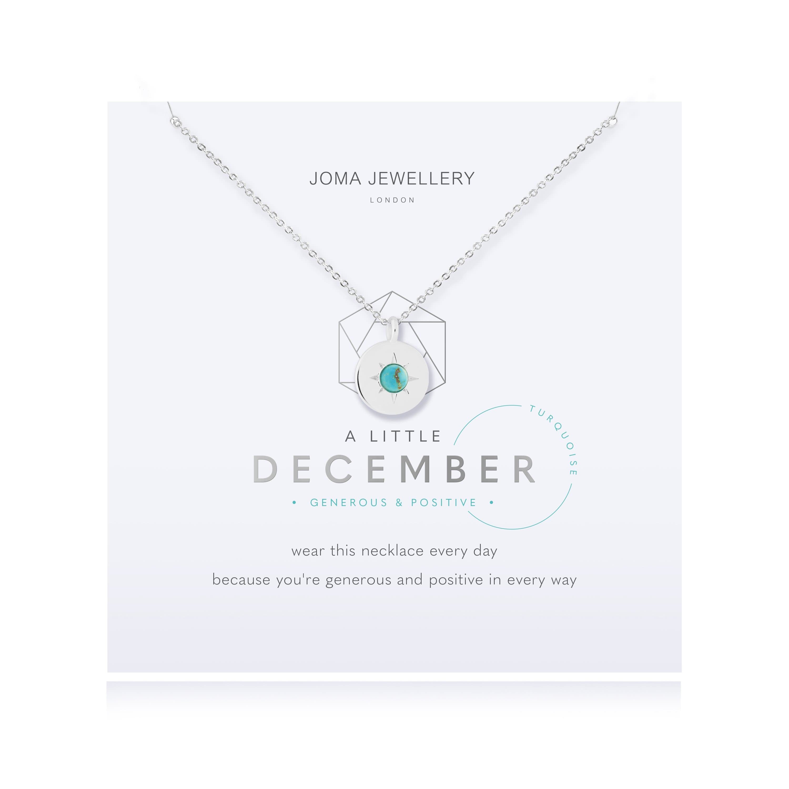 Joma Jewellery Necklace Joma Jewellery Necklace - Birthstone - December - Turquoise