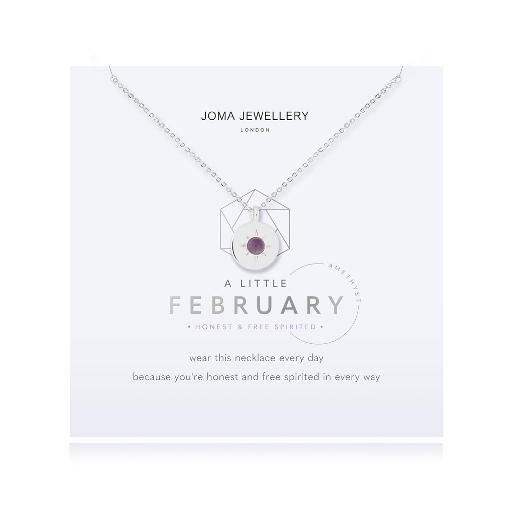 Joma Jewellery Necklace Joma Jewellery Necklace - Birthstone - February - Amethyst