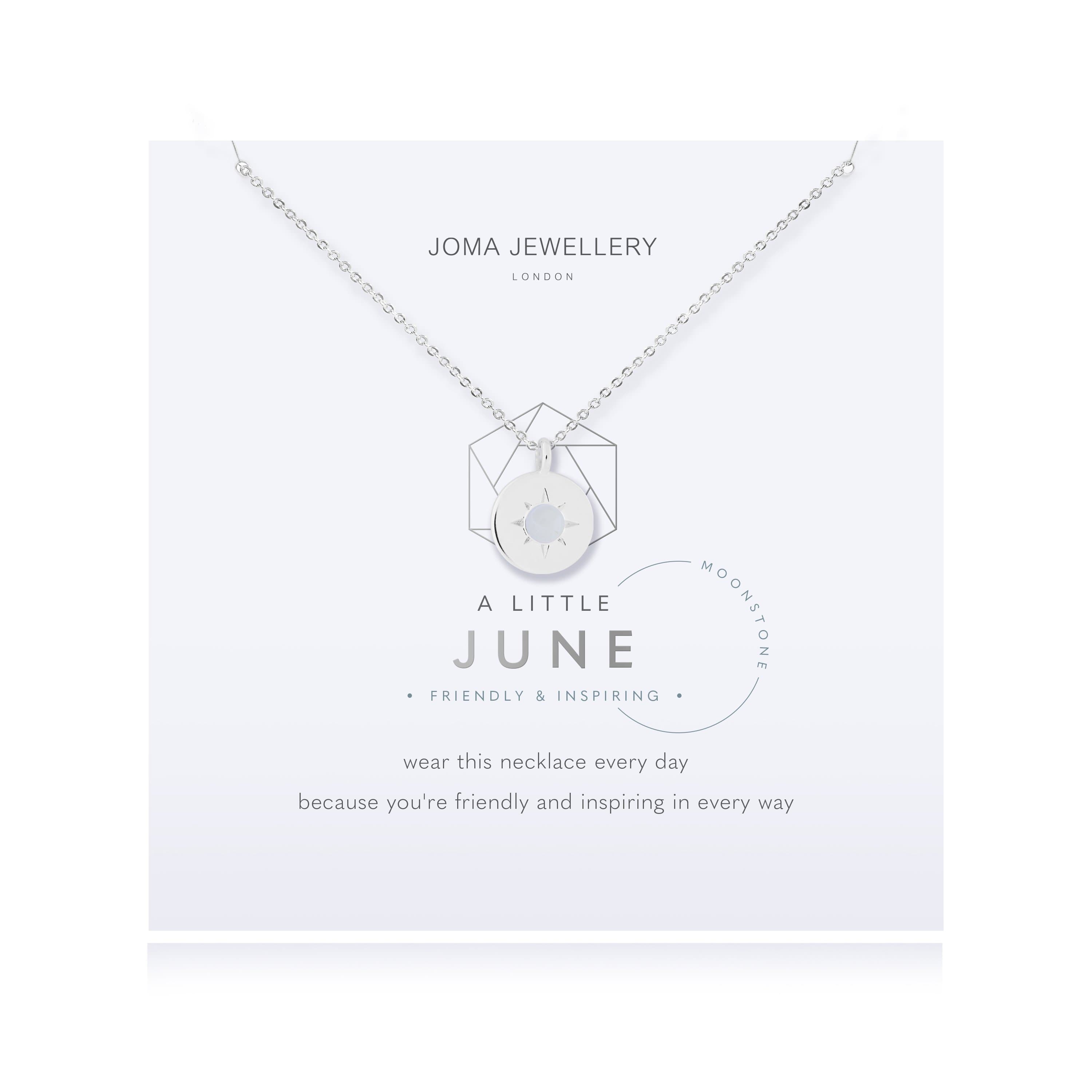 Joma Jewellery Necklace Joma Jewellery Necklace - Birthstone - June - Moonstone