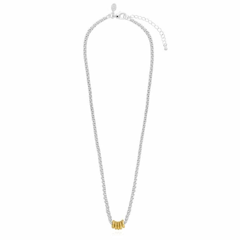 Joma Jewellery Necklace Joma Jewellery Necklace - Halo Silver and Gold Link
