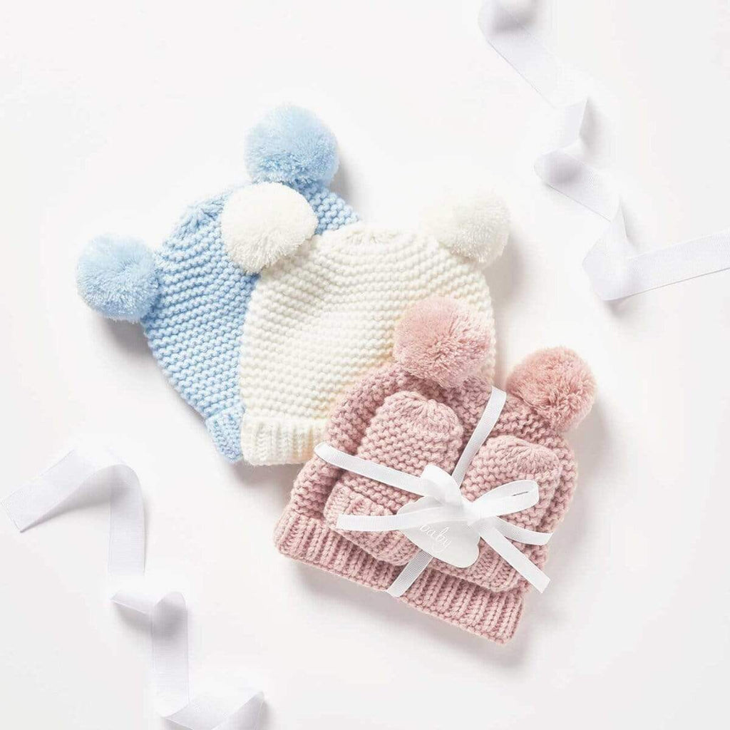 Katie Loxton Baby Hat & Mittens Katie Loxton Baby Hat & Mittens Set - Cream (0-6 Months)