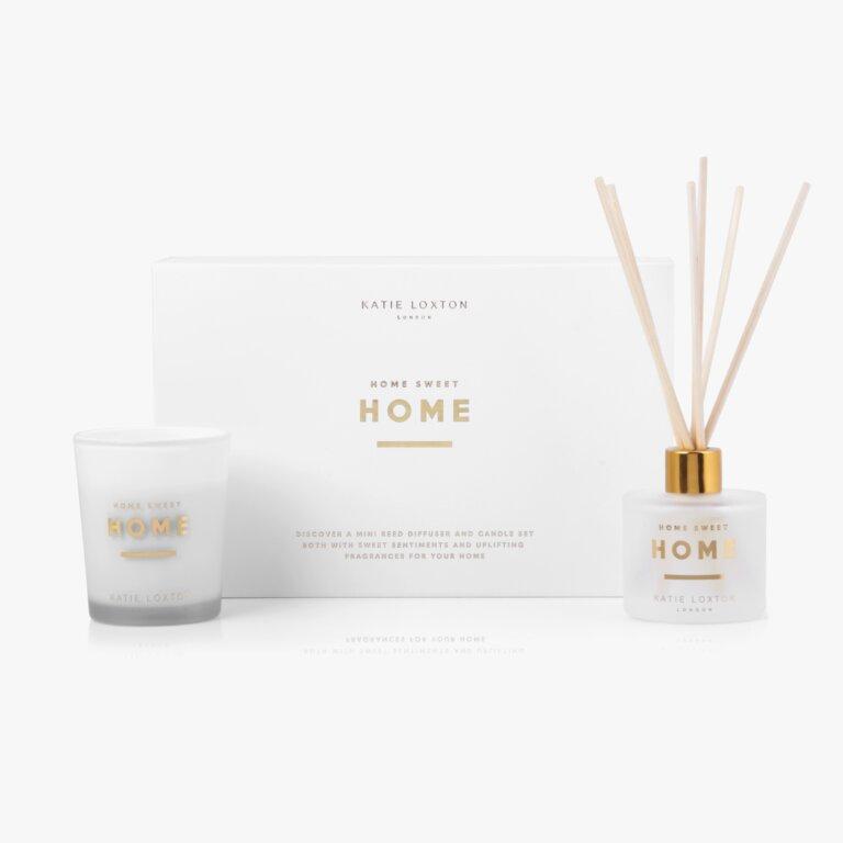 Katie Loxton Candle Gift Set Katie Loxton Sentiment Fragrance Set - Home Sweet Home - White Orchid & Soft Cotton