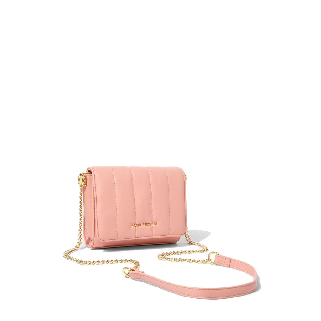 Katie Loxton Clutch Bag Coral Katie Loxton Kendra Quilted Crossbody Bag - Coral / Beige / Olive