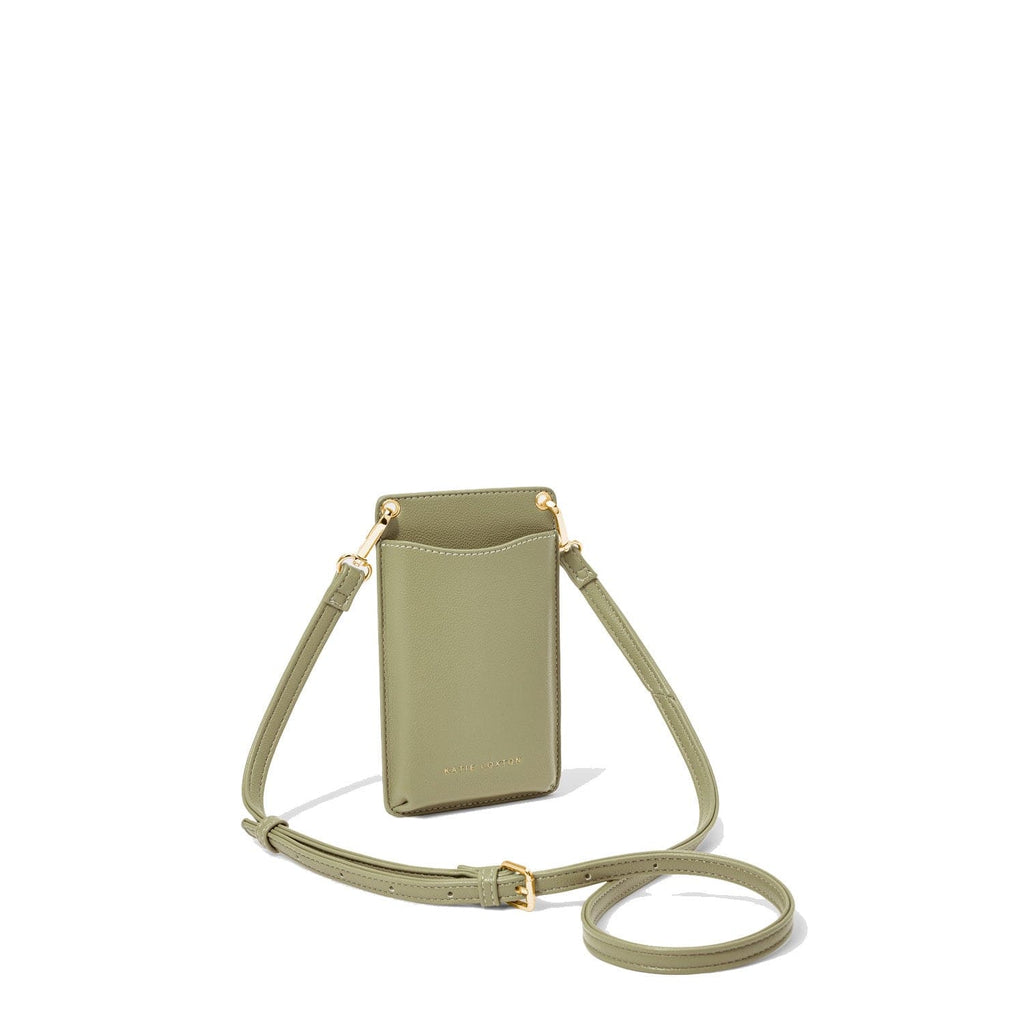 Katie Loxton Crossbody Bag Olive Green Katie Loxton Bea Crossbody Phone Bag - Blue / Lilac / Off White / Olive