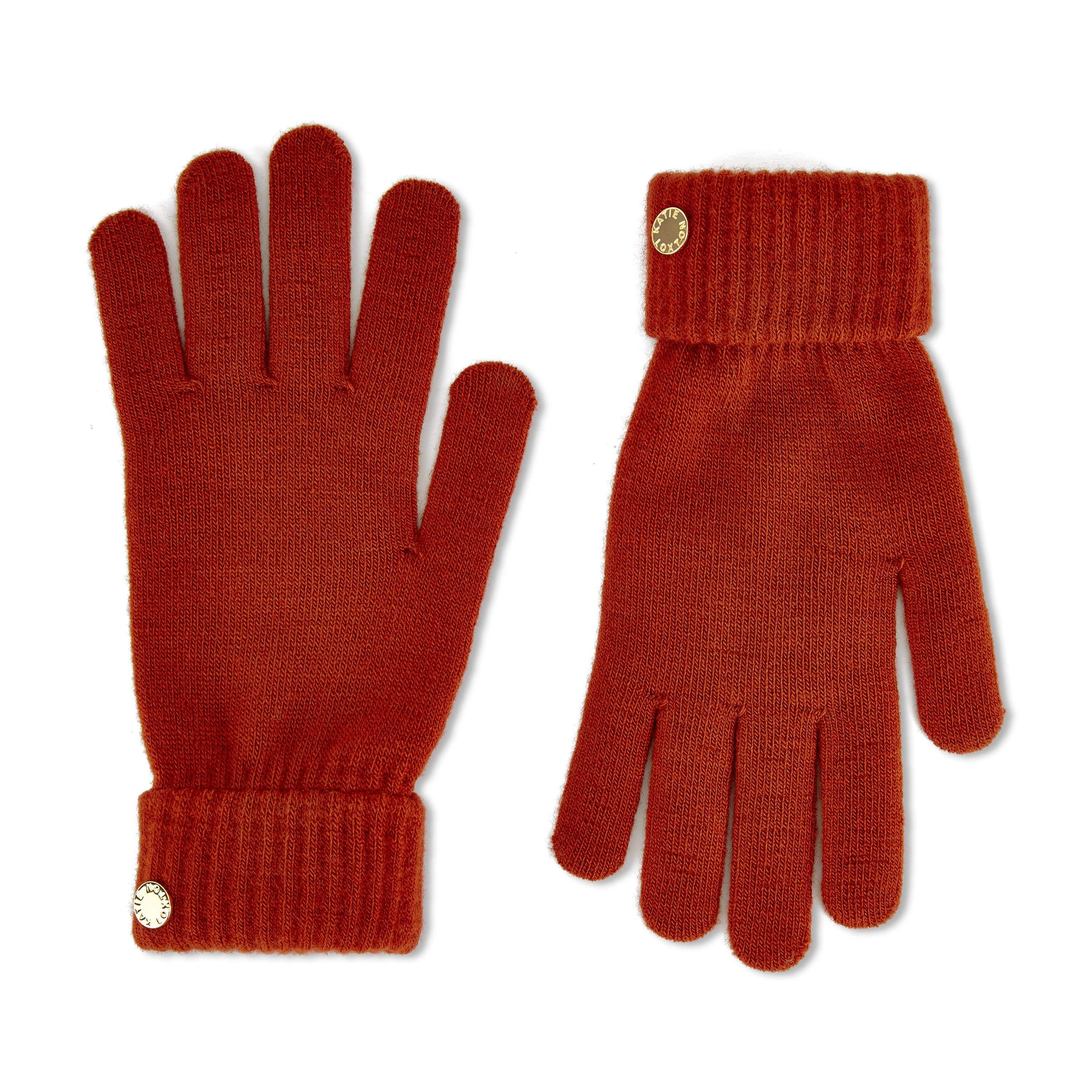Katie Loxton Gloves Katie Loxton Chunky Knit Gloves - Red
