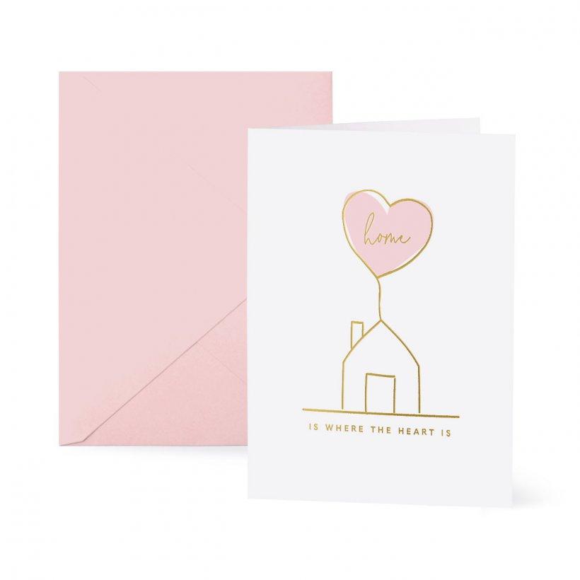 Katie Loxton Greeting Card Katie Loxton Greetings Card - Home Is Where The Heart Is