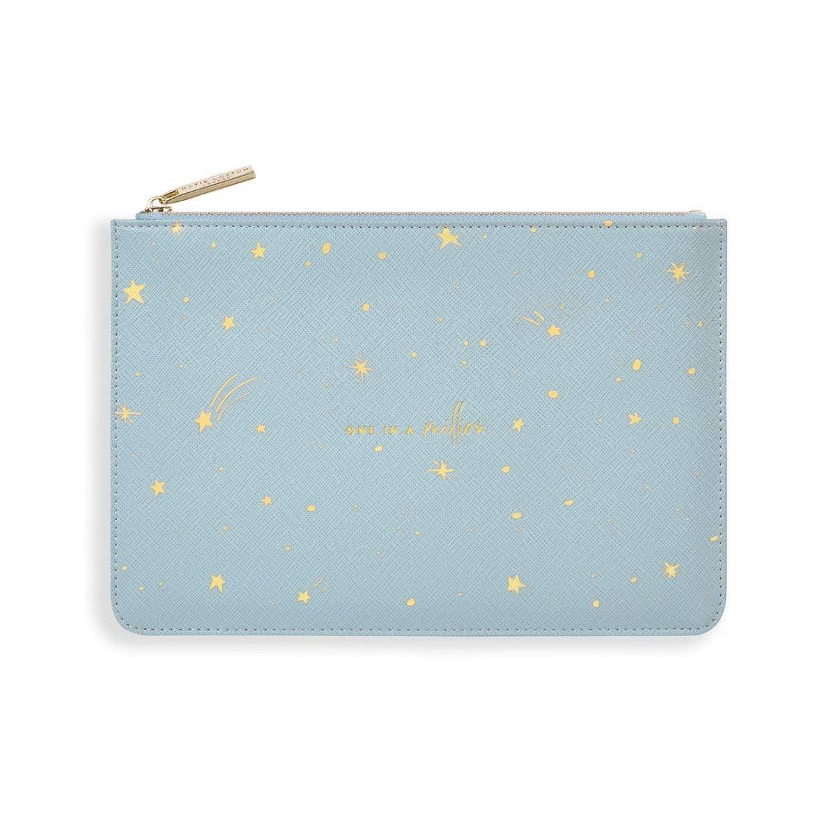 Katie Loxton Perfect Pouch Katie Loxton Gold Print Perfect Pouch - One in a Million - Blue