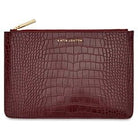 Katie Loxton Pouch Katie Loxton Faux Croc Pouch - Wine Red