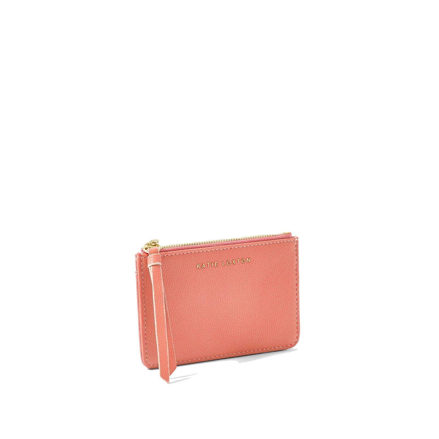 Katie Loxton Purse Coral Katie Loxton Isla Coin Purse / Card Holder - Light Navy / White / Blue / Tan / Lilac / Coral