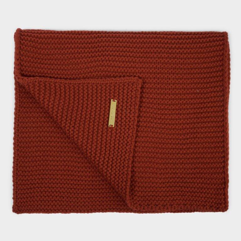 Katie Loxton Scarf Katie Loxton Chunky Knit Scarf - Red
