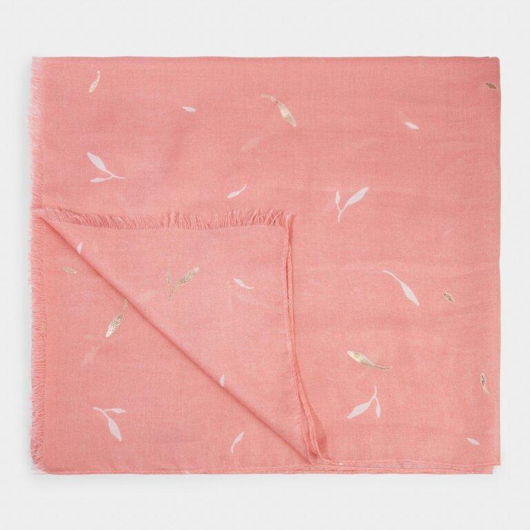 Katie Loxton Scarf Katie Loxton Scarf - Petal Print - Pink - Rose Gold Foil