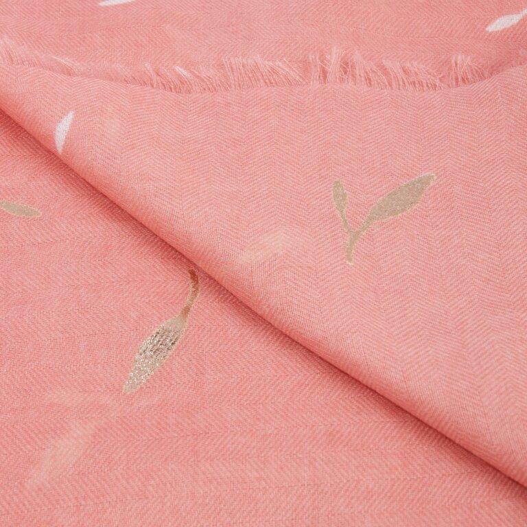 Katie Loxton Scarf Katie Loxton Scarf - Petal Print - Pink - Rose Gold Foil