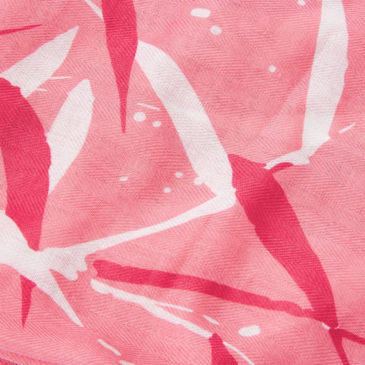 Katie Loxton Scarf Katie Loxton Scarf - Tropical Leaf Print - Pink and White