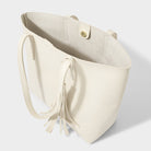 Katie Loxton Shoulder Bag Katie Loxton Tavi Tassle Tote Bag - Off White