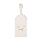 Katie Loxton Travel Accessories Katie Loxton Luggage Tag - Follow Your Heart - Off White