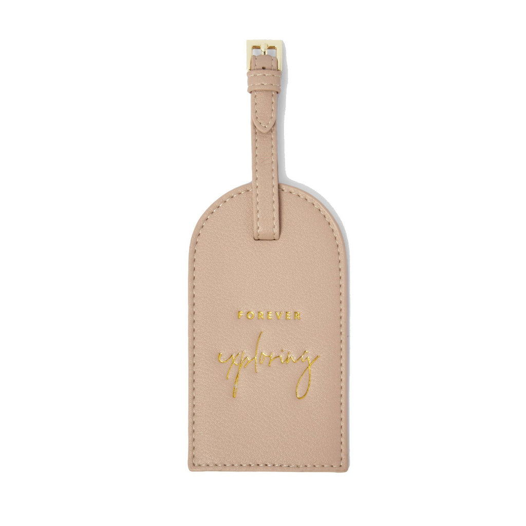 Katie Loxton Travel Accessories Katie Loxton Luggage Tag - Forever Exploring - Soft Tan