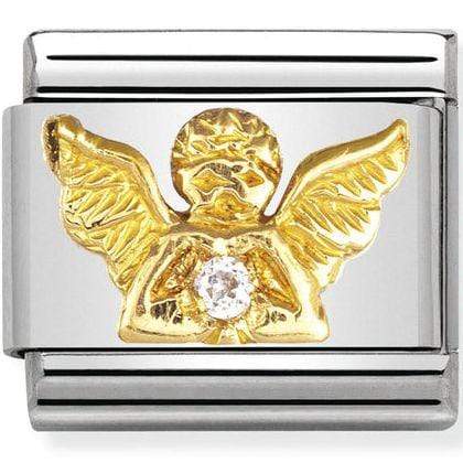 Nomination C/Z Letters Nomination Link Nomination Classic Link Charm - Gold & Cubic Zirconia White Angel