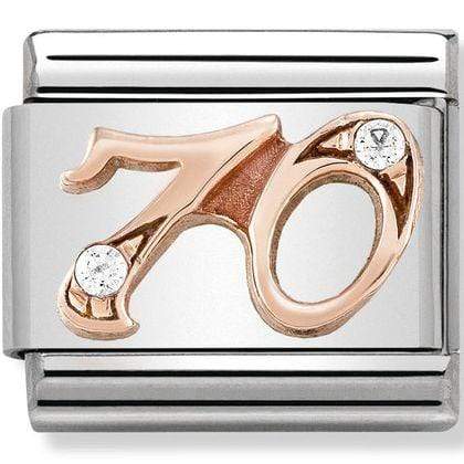 Nomination C/Z Nomination Link Nomination Classic Link Charm - Rose Gold & C/Z 70