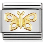 Nomination Nomination Plain Gold Charm Link Nomination Classic Link Charm - Plain Gold Butterfly