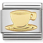 Nomination Nomination Plain Gold Charm Link Nomination Classic Link Charm - Plain Gold Coffee Cup