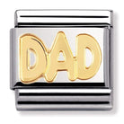 Nomination Nomination Plain Gold Charm Link Nomination Classic Link Charm - Plain Gold Dad