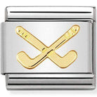 Nomination Nomination Plain Gold Charm Link Nomination Classic Link Charm - Plain Gold Hockey Clubs