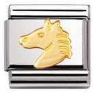 Nomination Nomination Plain Gold Charm Link Nomination Classic Link Charm - Plain Gold Horse's Head