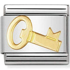 Nomination Nomination Plain Gold Charm Link Nomination Classic Link Charm - Plain Gold Key