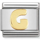 Nomination Nomination Plain Gold Charm Link Nomination Classic Link Charm - Plain Gold Letter G