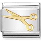 Nomination Nomination Plain Gold Charm Link Nomination Classic Link Charm - Plain Gold Little Scissors