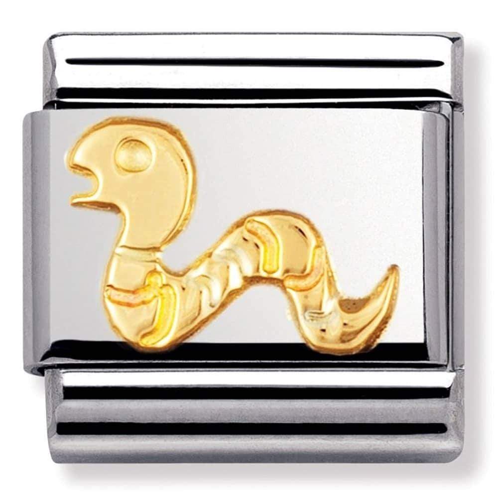 Nomination Classic Link Charm - Plain Gold Snake – Curios Gifts