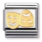 Nomination Nomination Plain Gold Charm Link Nomination Classic Link Charm - Plain Gold Theatre Masks