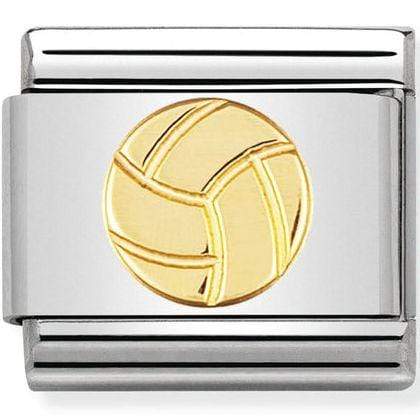 Nomination Nomination Plain Gold Charm Link Nomination Classic Link Charm - Plain Gold Volleyball