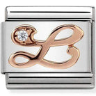 Nomination Rose Gold Letters Nomination Classic Link Charm - Rose Gold C/Z Letter L