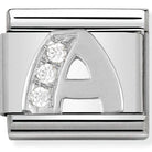 Nomination Silvershine Letters Nomination Classic Link Charm - Silvershine C/Z Letter A