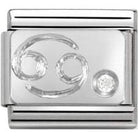 Nomination Silvershine Zodiac Nomination Classic Link Charm - Silvershine Zodiac Star sign Cancer