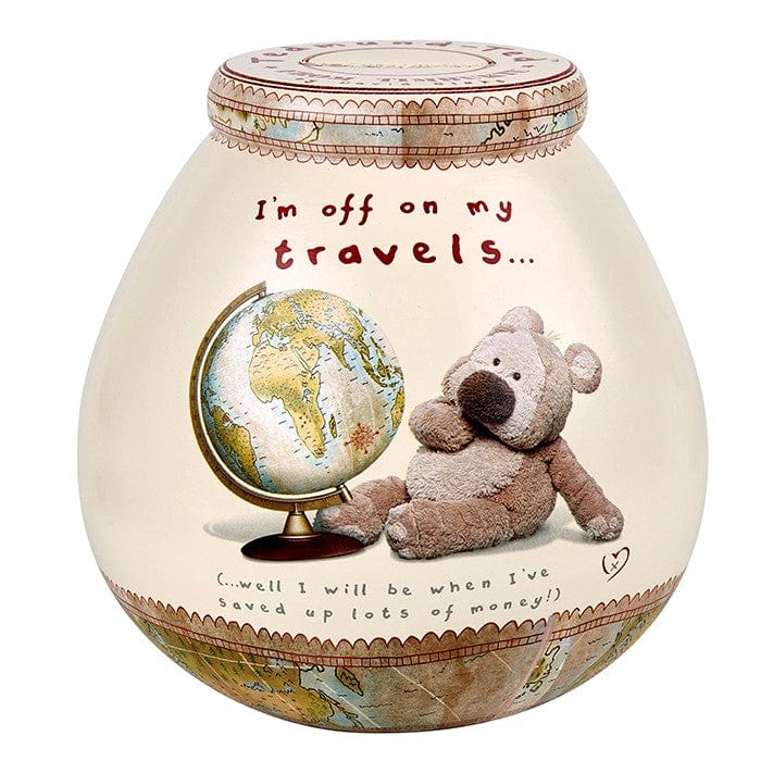 Pot of Dreams Money Box Pot of Dreams - Boofle Ted I'm off on my Travels