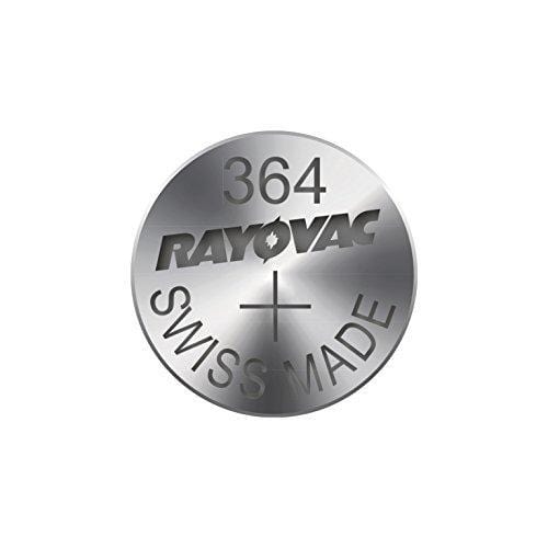 Rayovac Watch Battery Rayovac Silver Oxide 1.55V Swiss Made Quartz Watch Battery - 364 SR60 SR621SW