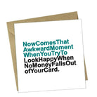 Red Rakoon Greeting Card Funny Greeting Card - Awkward Moment