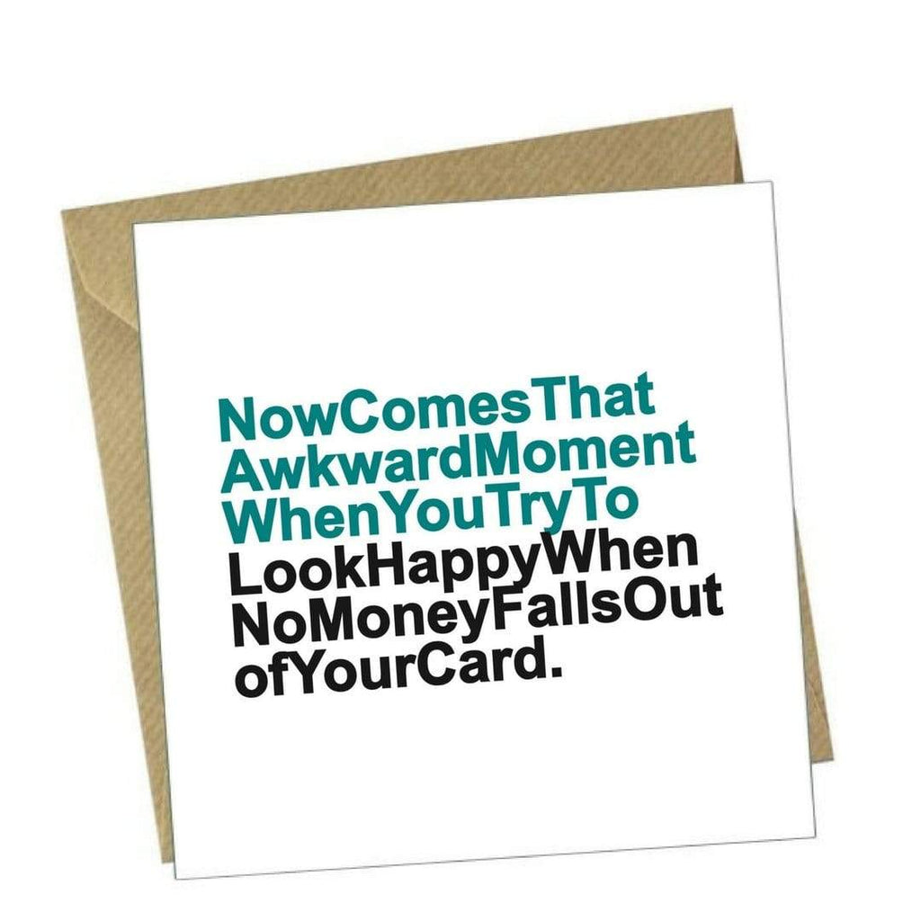 Red Rakoon Greeting Card Funny Greeting Card - Awkward Moment
