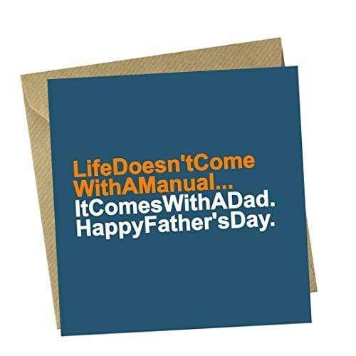Red Rakoon Greeting Card Funny Greeting Card - Father's Day Manual