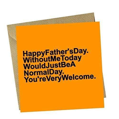 Red Rakoon Greeting Card Funny Greeting Card - Father's Day Welcome